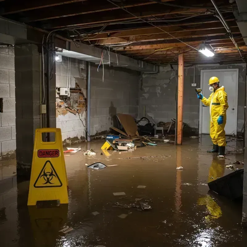 Flooded Basement Electrical Hazard in Moores Mill, AL Property